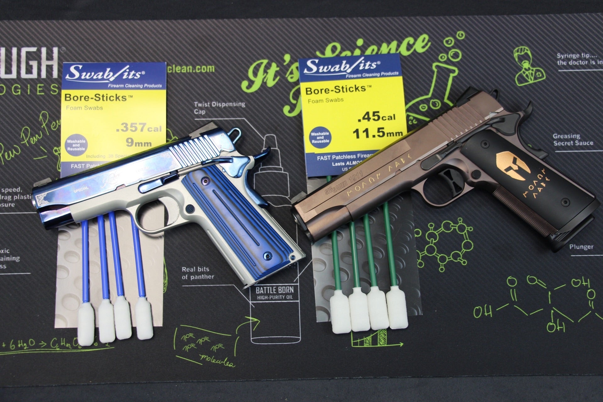 Swab-its New Bore-Sticks, 3 in 1 cleaning tools replaces patch, jags and mops.