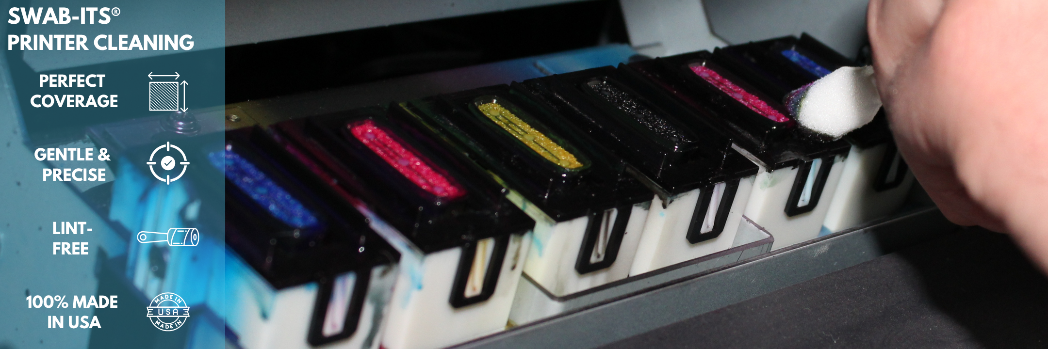 Swab-its Printer Cleaning Foam Swabs - the perfect swab for cleaning all wide-format printers!