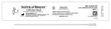 NEW Sterile Sample Collection Foam Swabs – 6” Small Mitt Tip with 50mm Breakpoint | Case of 1,500 | 53-0100-TFS-CS