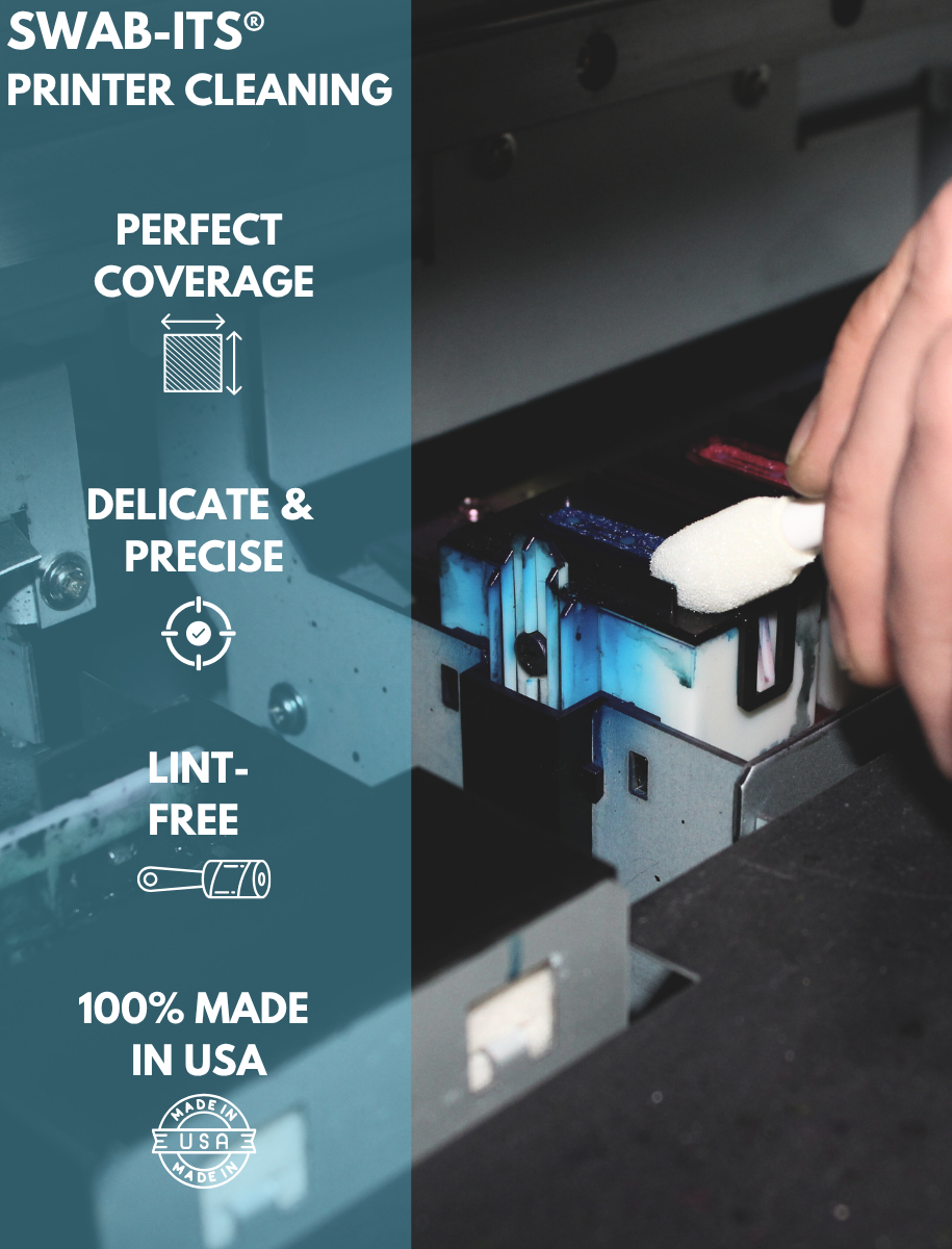 Swab-its printer cleaning swabs - the made in the usa swab for cleaning your wide format printer!