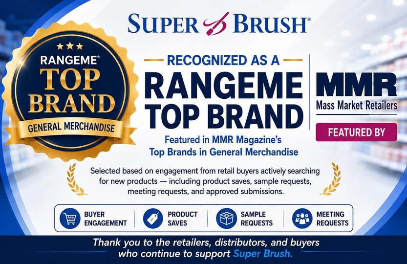 Super Brush Recognized as a RangeMe Top Brand in General Merchandise