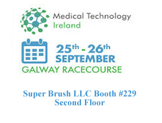 Výrobce pěnových tamponů Super Brush LLC bude vystavovat ve stánku č. 229 na Medical Technology Ireland 25. - 26. září v Galway