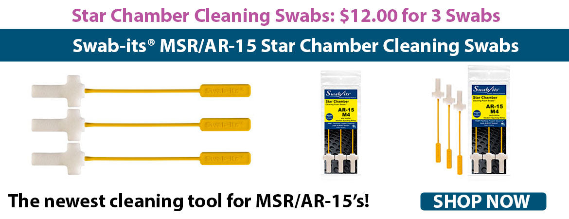 Swab-its AR 15 Cleaning Swabs. The best Star Chamber, MSR, AR Cleaning Product on the market. Washable and reusable cleaning products by Swab-its!