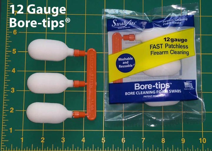 12 Gauge Barrel Cleaning Bore-tips® by Swab-its®: Barrel Cleaning Swabs: 41-0012