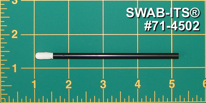 (Bag of 50 Swabs) 71-4502: 4.125” Overall Length Foam Swab with Small Flexor Tip Foam Mitt and Polypropylene Handle