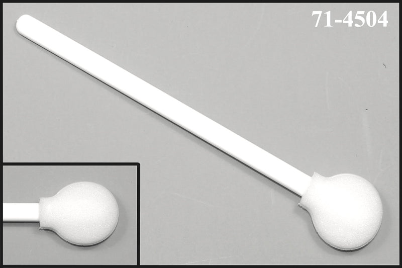 (Pytel s 50 tampony) 71-4504: 5,255 mm pěnový tampon s celkovou délkou prstence a rukojetí z polypropylenu o celkové délce