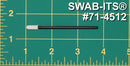 (Case of 5,000 Swabs) 71-4512: 2.79” Overall Length Swab with Small Mitt and Polypropylene Handle