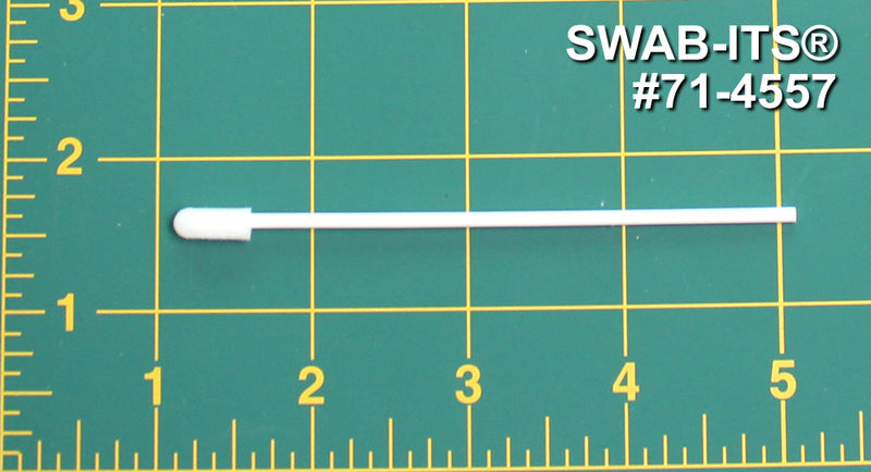 (Bag of 50 Swabs) 71-4557: 4” Overall Length Swab with Small Foam Mitt on a Polypropylene Handle