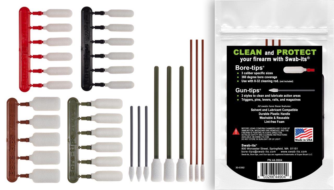 Swab-its® .22cal/.243cal/.30cal/.40cal Rifle Firearm Cleaning Kit: 87-9904