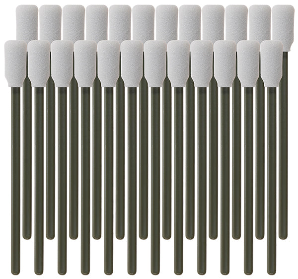 (Case of 2,000 Swabs) 5" Rectangular Mitt Foam Swab with Green Handle - Internet Special: 74-0125