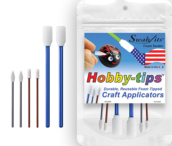 Swab-its® Hobby-tips™ Durable &amp; Reusable Craft Applicators: 87-8206