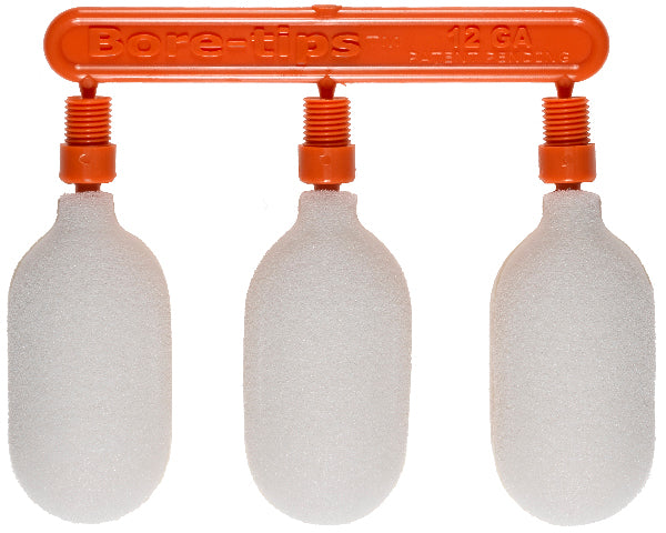 (12 Bag Case) 12 Gauge Gun Cleaning Bore-tips® by Swab-its®: Barrel Cleaning Swabs: 41-0012-12-2