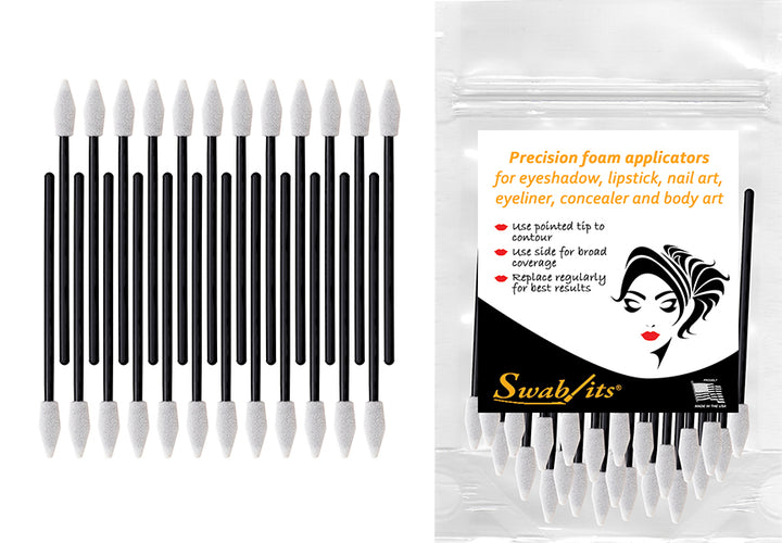 Swab-its® 24-piece Package of Cosmetic Applicators &amp; Foam Swabs: 87-7901