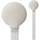 (Bag of 50 Swabs) 71-4524: 8” Overall Length Swab with Large Circular Foam Mitt and Polypropylene Handle