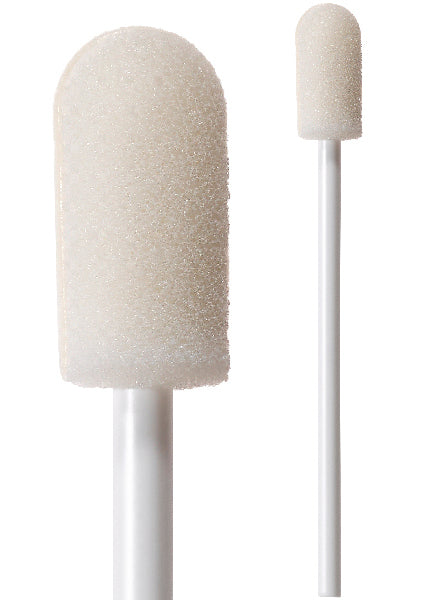 71-4541: 3.875” overall length swab with cylindrical style foam mitt and polypropylene handle. 